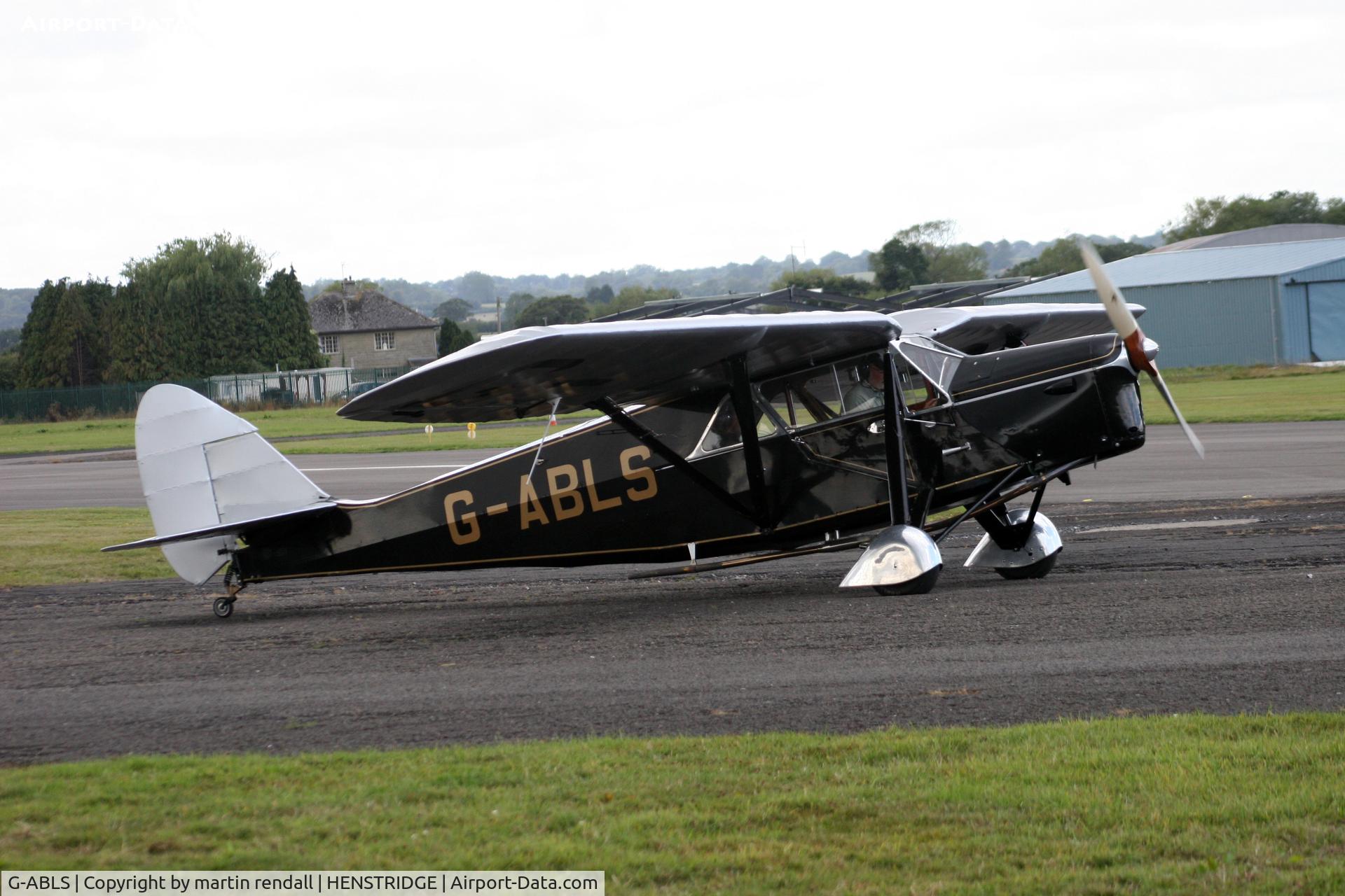 G-ABLS, 1931 De Havilland DH.80A Puss Moth C/N 2164, DH.80 PUSS MOTH