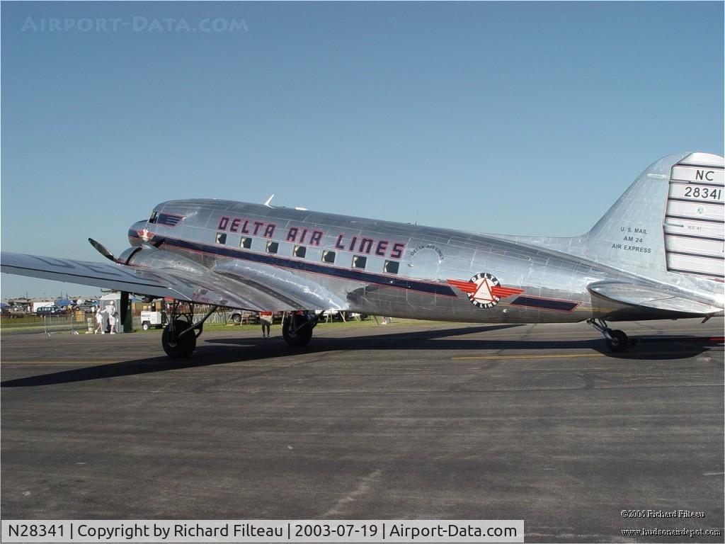 N28341, 1940 Douglas DC-3-G202A C/N 3278, Douglas DC-3 in Delta Airlines Livery