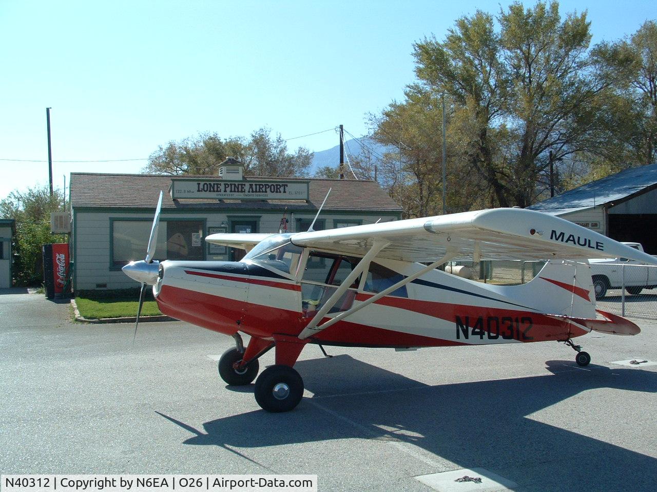 N40312, 1971 Maule M-4-220C Strata Rocket C/N 2086C, N40312 @ Lone Pine, Ca.