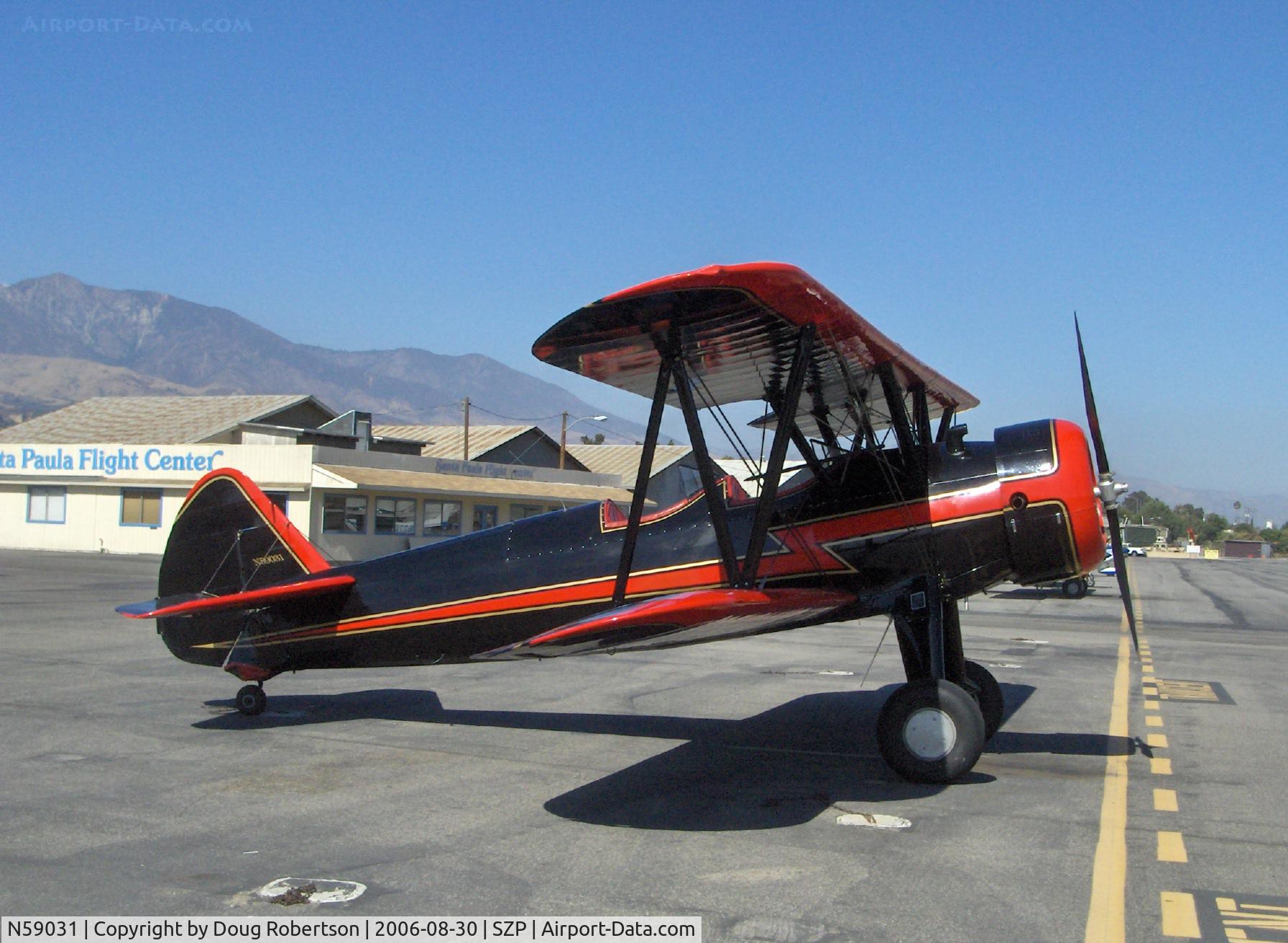 N59031, 1941 Boeing A75N1(PT17) C/N 75-3808, 1941 Boeing Stearman A75N1, Continental W670 220 Hp
