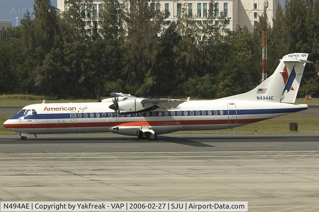 N494AE, 1997 ATR 72-212A C/N 494, American Eagle ATR72