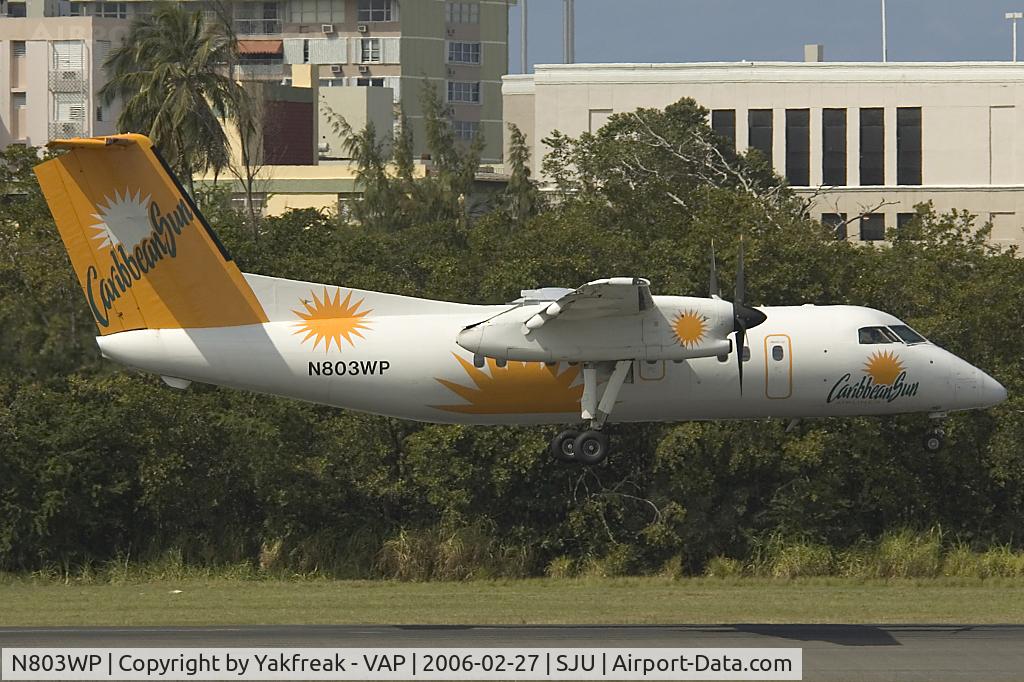 N803WP, 1989 De Havilland Canada DHC-8-103 Dash 8 C/N 141, Carribean Sun Dash8-100