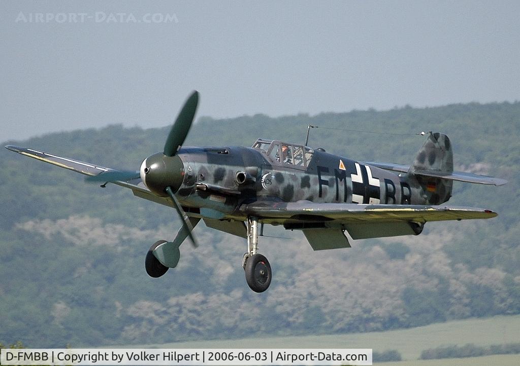 D-FMBB, Messerschmitt Bf-109G-6 C/N 156, Messerschmitt ME 109G-6 c/n: 156 taken at La Ferté-Alais Flight show 2006