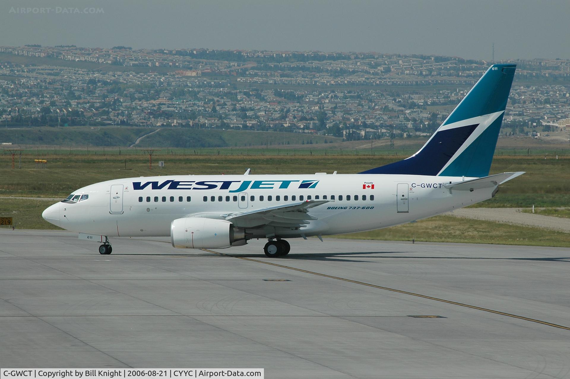 C-GWCT, 2006 Boeing 737-6CT C/N 35112, 11th 600 for Westjet.