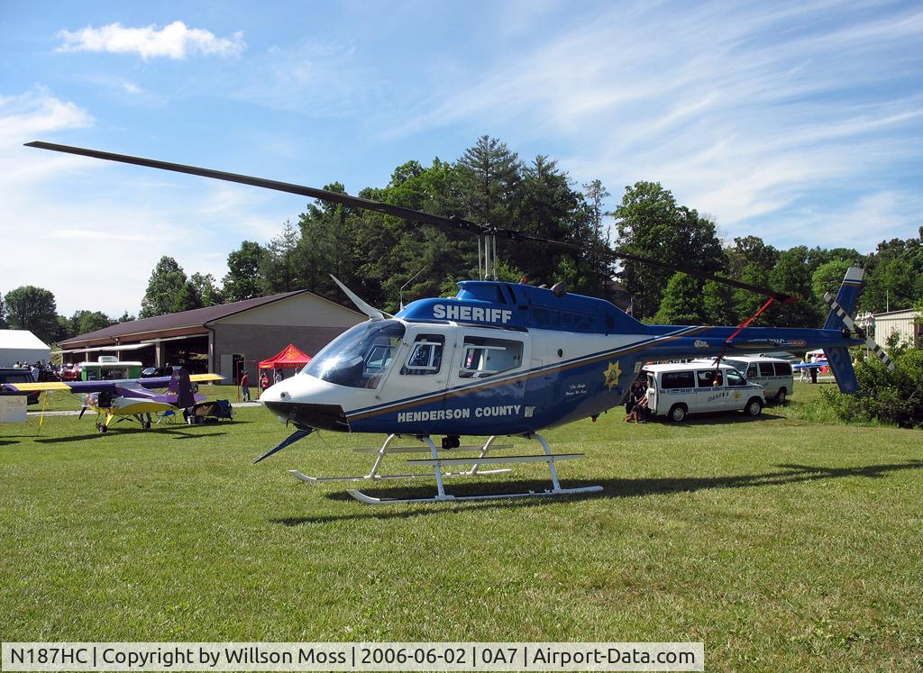 N187HC, Bell OH-58A C/N 72-21314, Displayed at WNC Air Fair 2006.