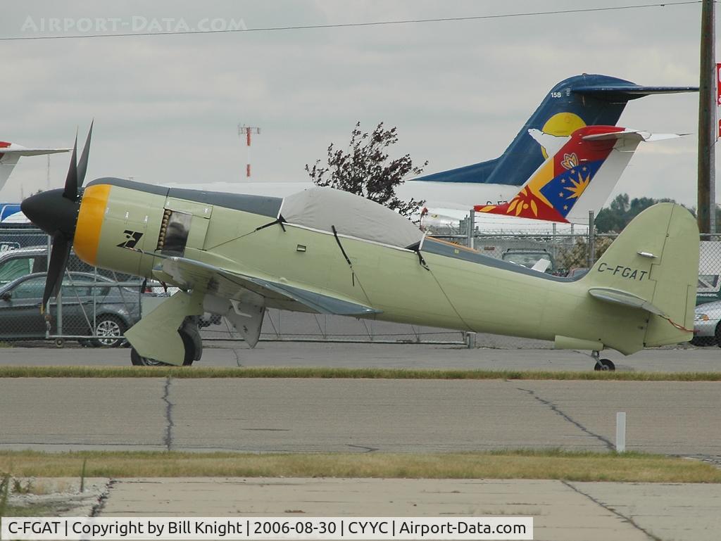C-FGAT, 1957 Hawker Sea Fury T.20S C/N 41H/623282, Rare sighting at YYC