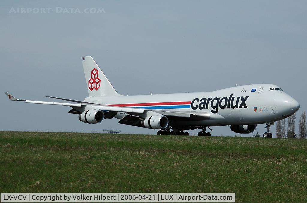 LX-VCV, 2005 Boeing 747-4R7F/SCD C/N 34235, at Luxembourg/Findel