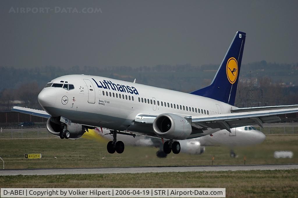 D-ABEI, 1991 Boeing 737-330 C/N 25359, on final at Stuttgart