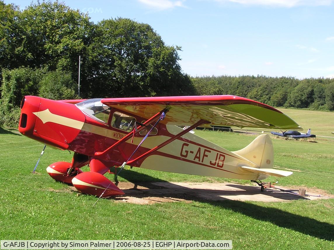 G-AFJB, 1938 Foster Wikner Wicko GM1 C/N 5, Foster Wickner Wicko GM1 at Popham airfield