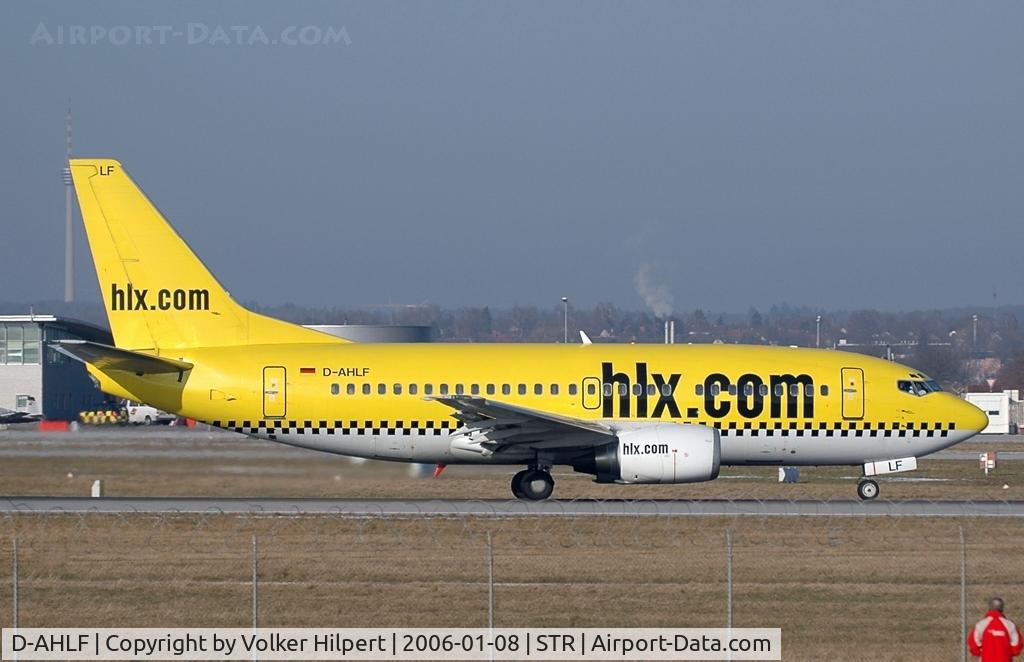 D-AHLF, 1990 Boeing 737-5K5 C/N 24927, after landing at str