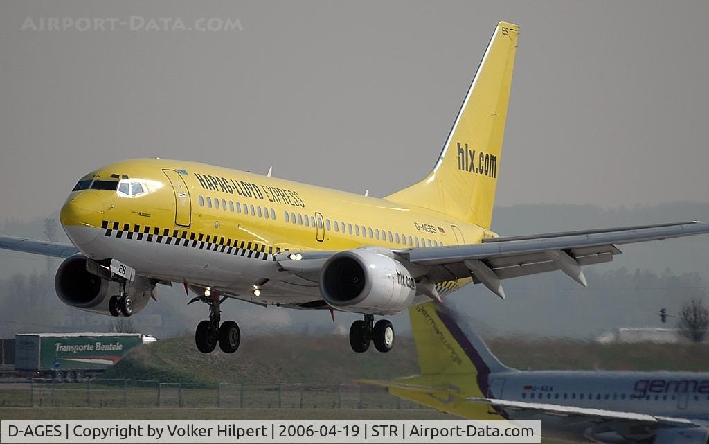 D-AGES, 1998 Boeing 737-75B C/N 28108, on final at str