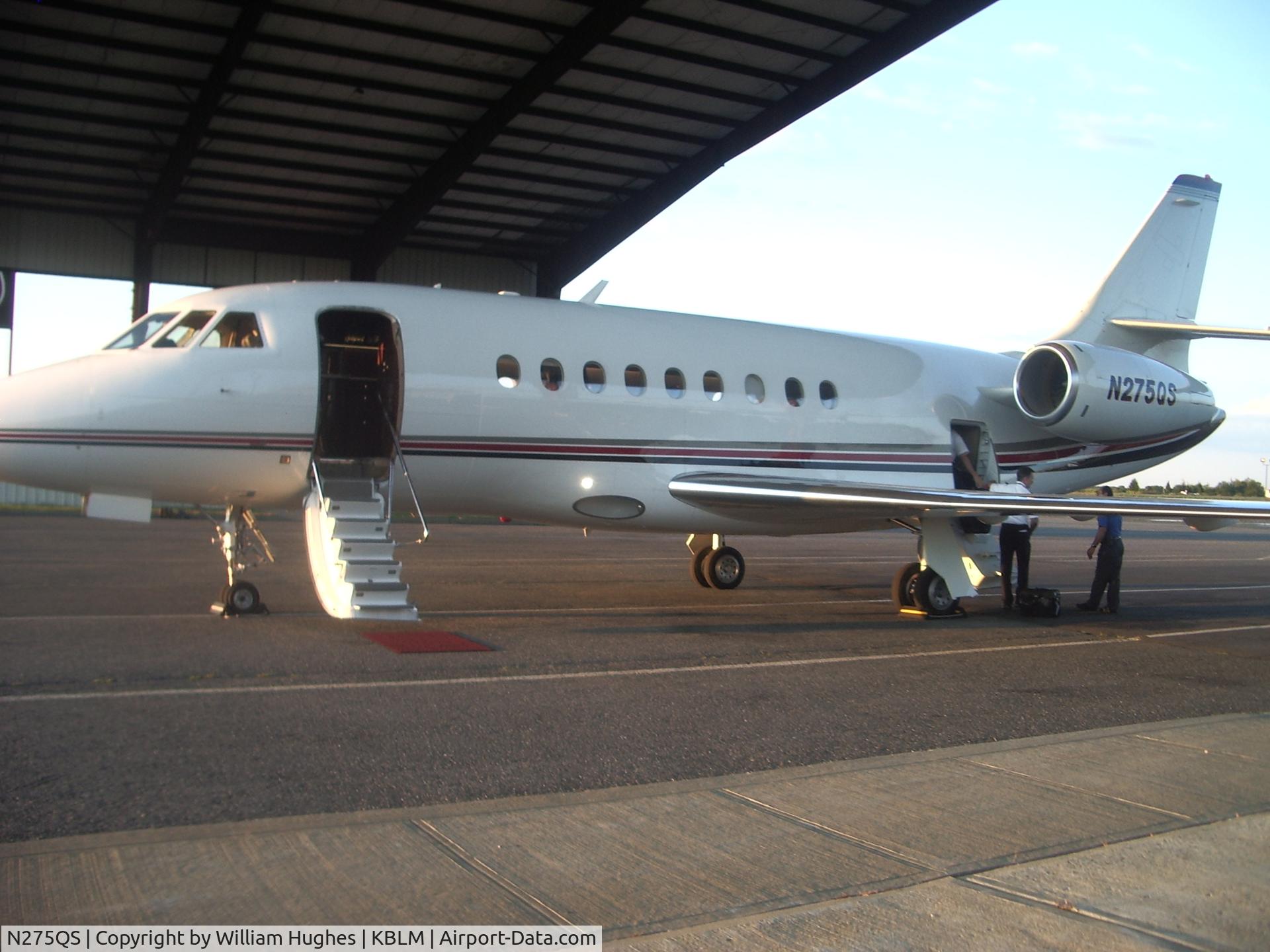 N275QS, 1998 Dassault Falcon 2000 C/N 75, just landing from Naples, FL