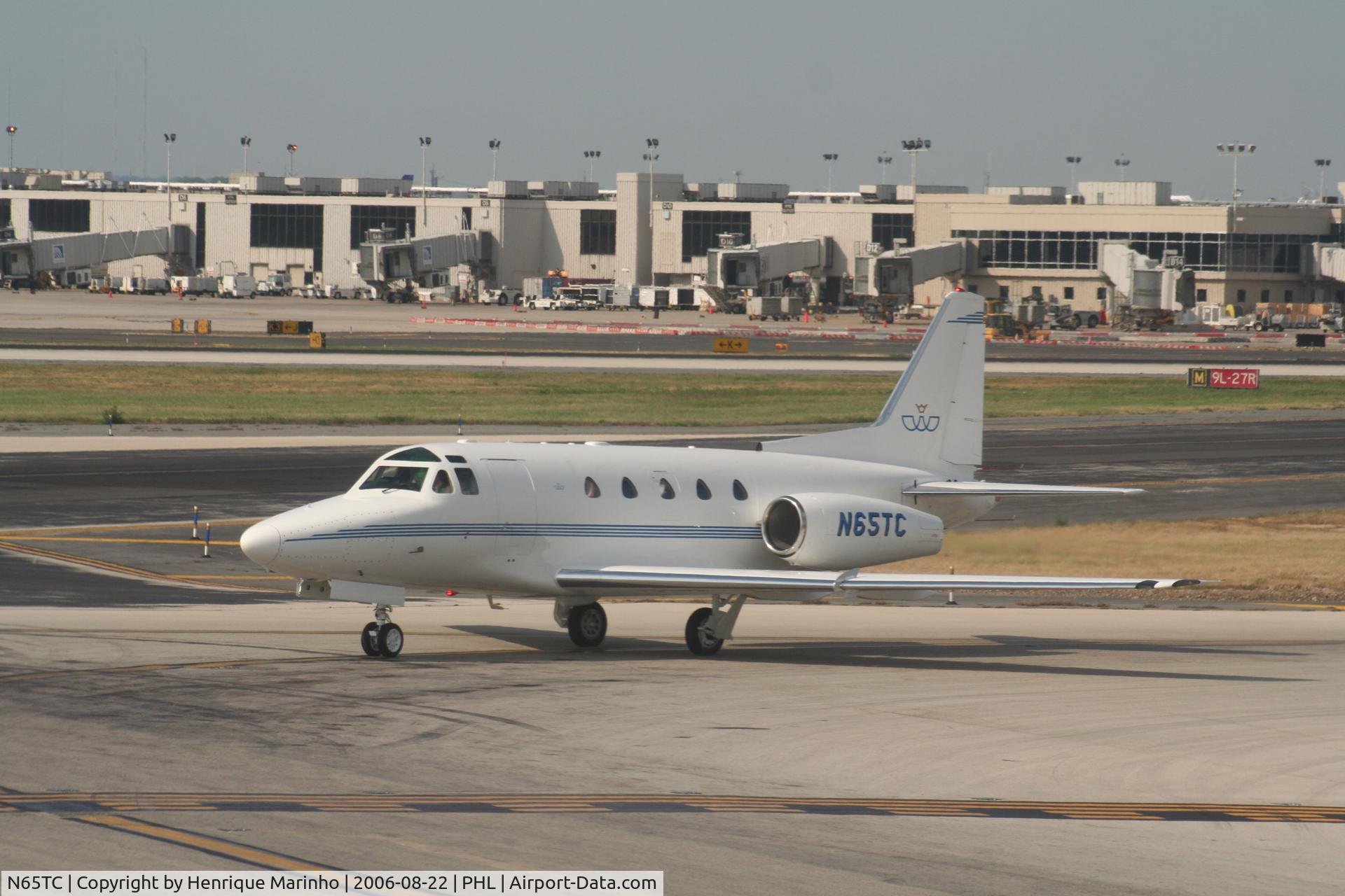 N65TC, 1980 Rockwell International NA-265-65 Sabreliner 65 C/N 465-30, at Philadelphia Int Airport