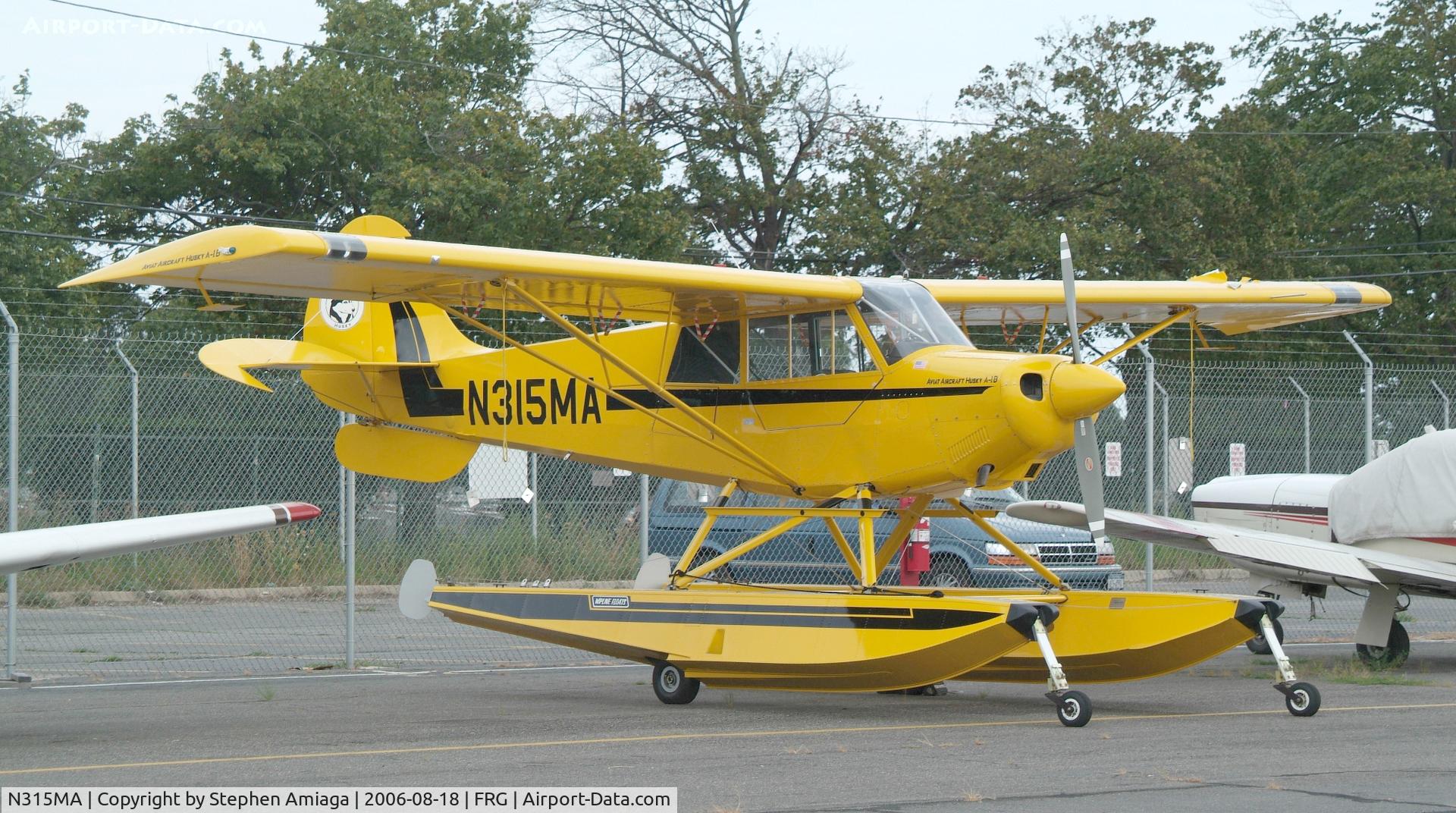 N315MA, 2001 Aviat A-1B Husky C/N 2164, Husky on floats...