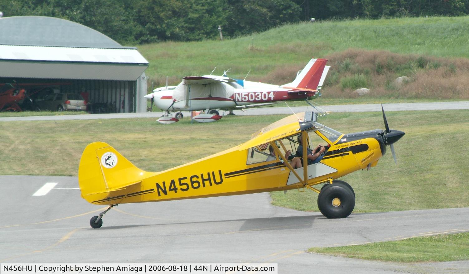 N456HU, 1998 Aviat A-1A Husky C/N 1436, Husky heading to the barn.