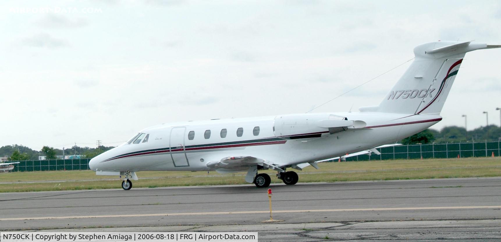 N750CK, Cessna 650 C/N 650-7015, Citation 650 ready to go RWY 19.