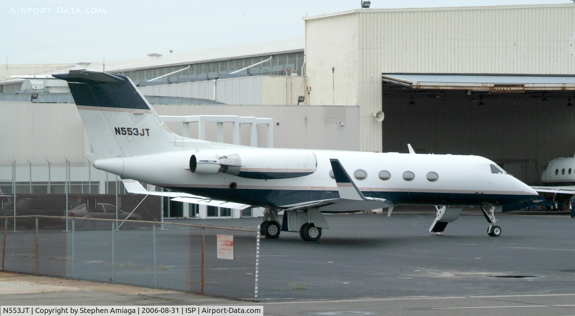 N553JT, 1980 Gulfstream American G-1159A Gulfstream III C/N 305, Gulstream on the old Garrett ramp...