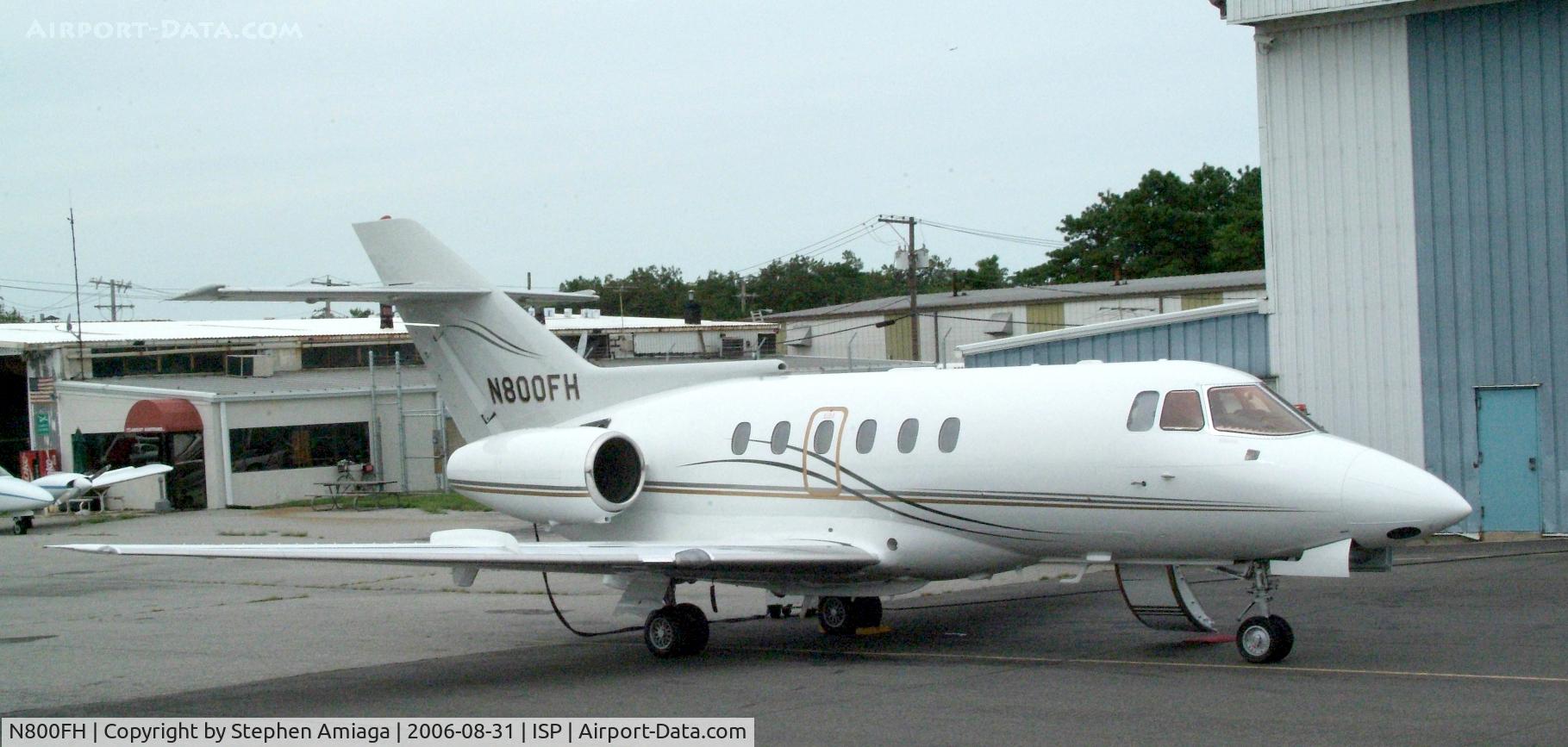 N800FH, 1984 British Aerospace BAe.125 Series 800A C/N 258006, 800FH readies for another trip.
