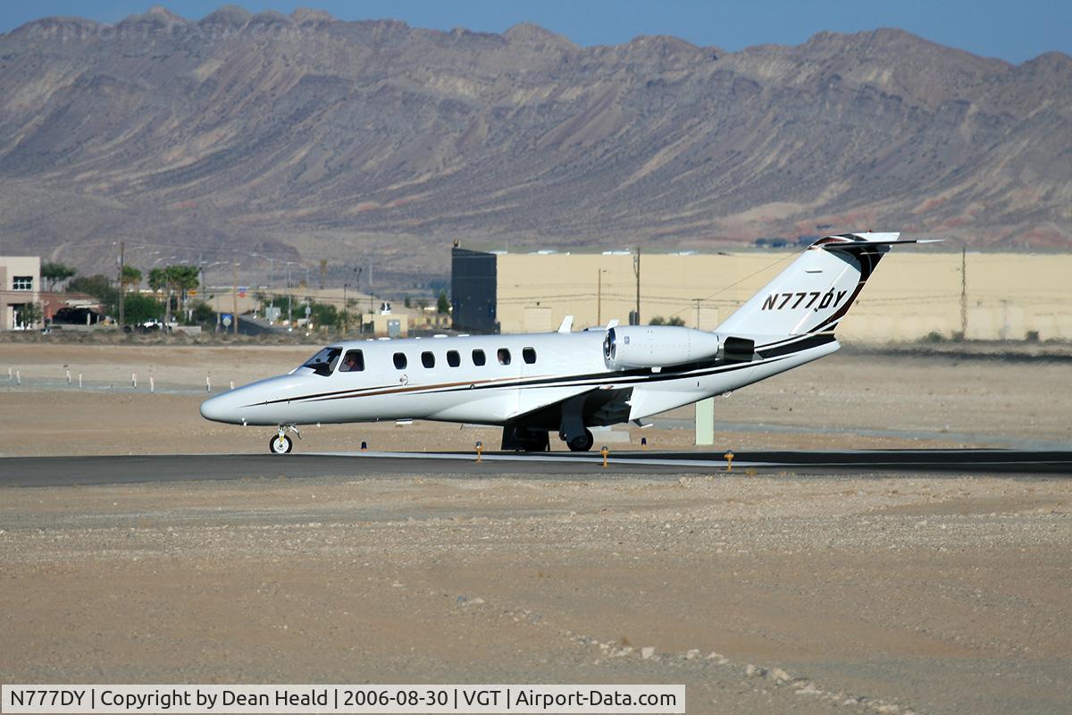 N777DY, 2003 Cessna 525A CitationJet CJ2 C/N 525A0189, Oregon Flight Services, LLC N777DY (2003 Cessna Citation 525A) taxiing at North Las Vegas Airport.