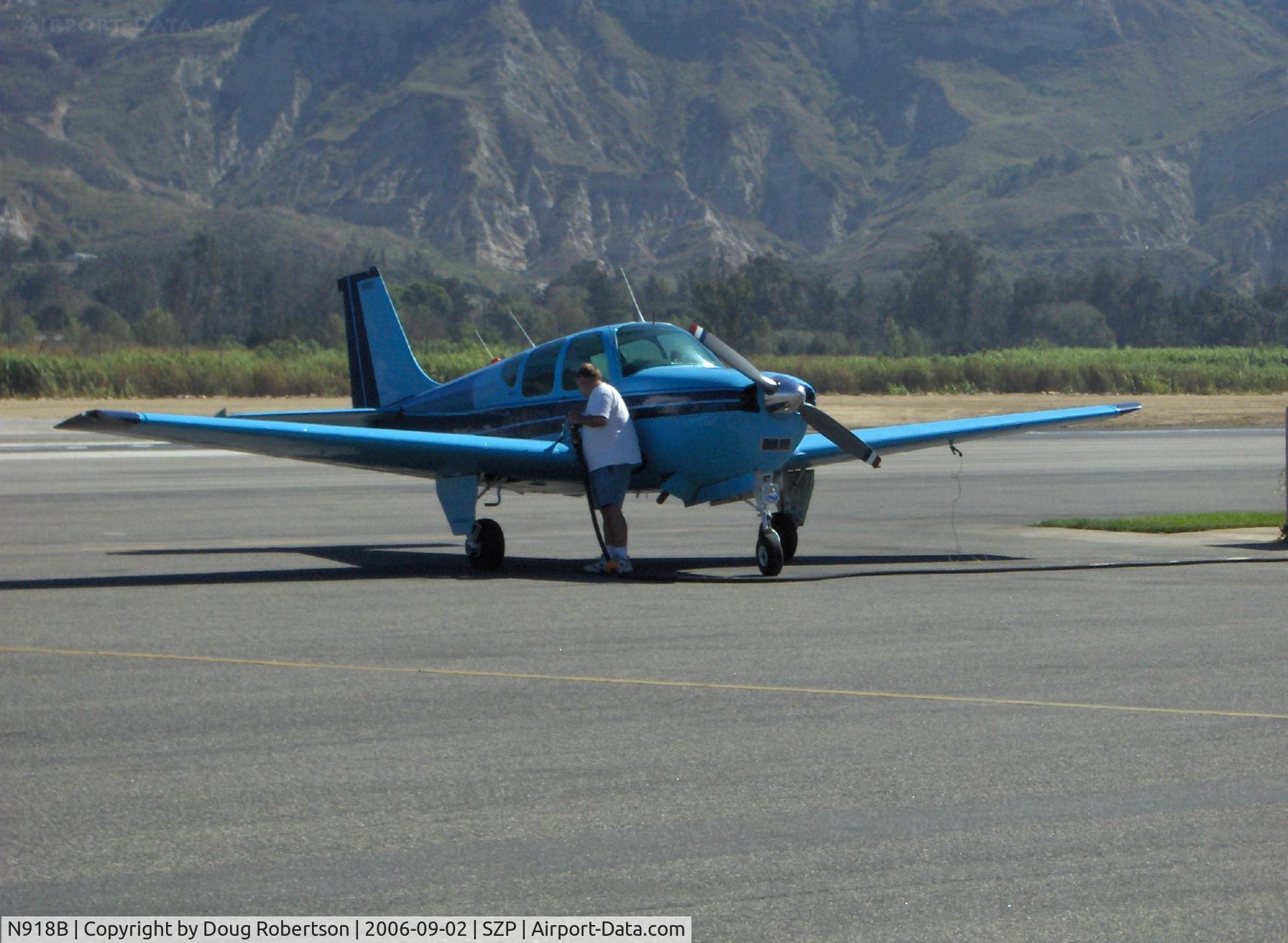 N918B, 1962 Beech 35-A33 Debonair C/N CD-365, 1962 Beech 35-33A DEBONAIR, Continental IO-470-J 225 Hp, refueling