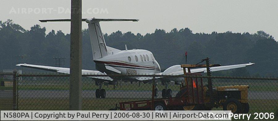 N580PA, 1981 Beech F90 King Air C/N LA-158, Seen across the airport, from Gate 8