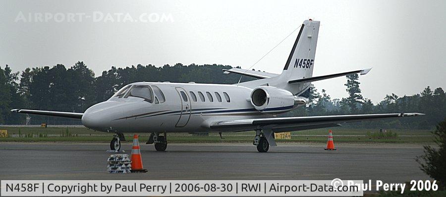 N458F, 2001 Cessna 550 C/N 550-0986, She looks sleeker from the fore, doesn't she?