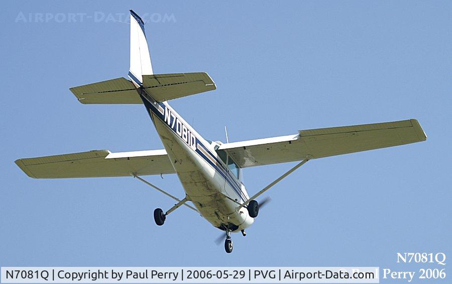N7081Q, 1972 Cessna 172L C/N 17260381, Nice, close in shot.