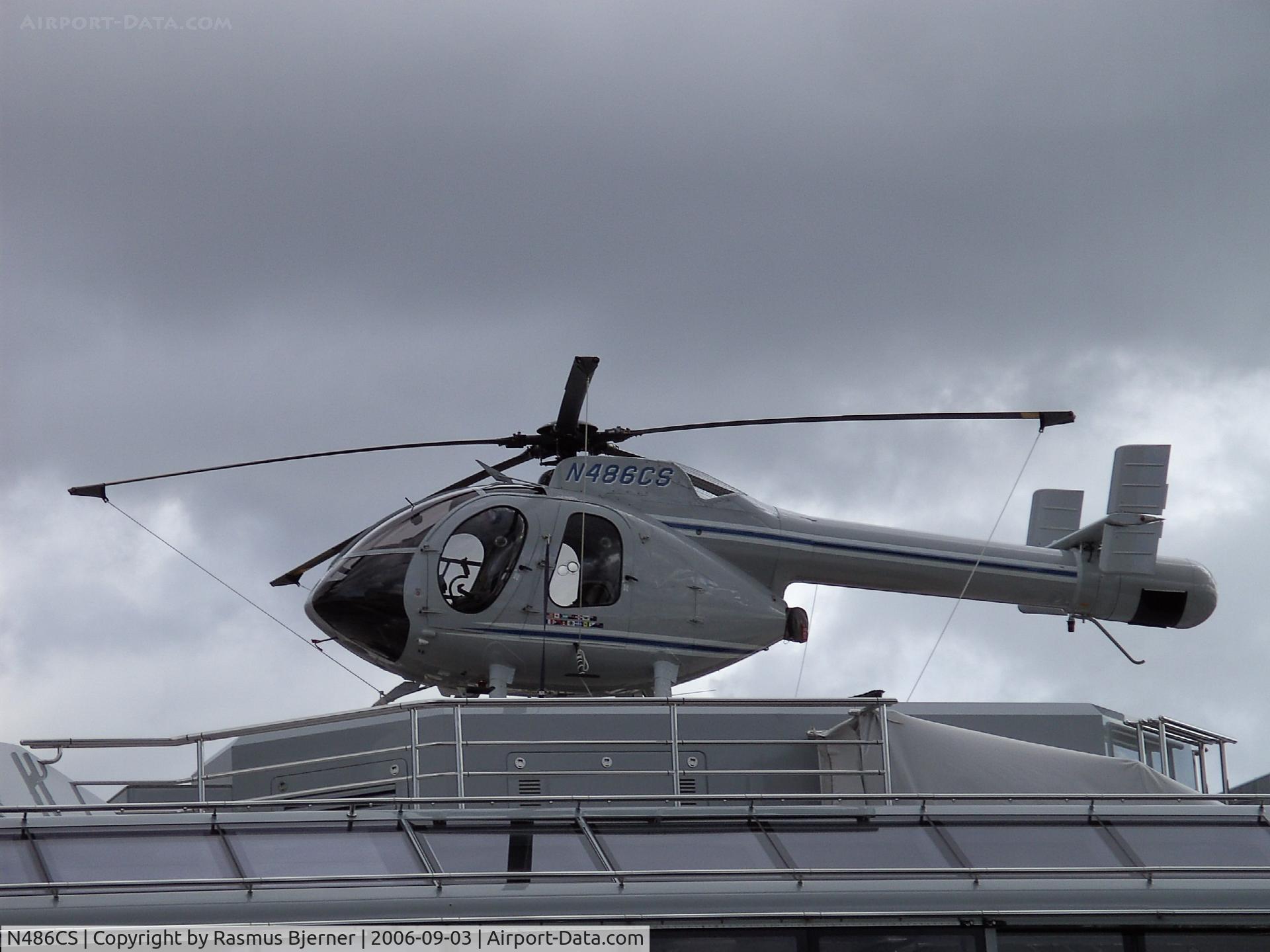N486CS, 1997 McDonnell Douglas 500N C/N LN083, N486CS on SKAT in Horsens Harbour, Denmark