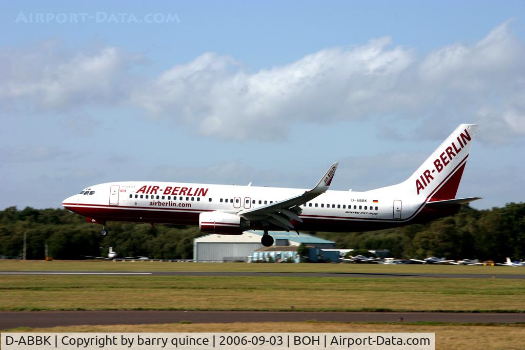 D-ABBK, 2003 Boeing 737-8BK C/N 33013, 737 AIRBERLIN