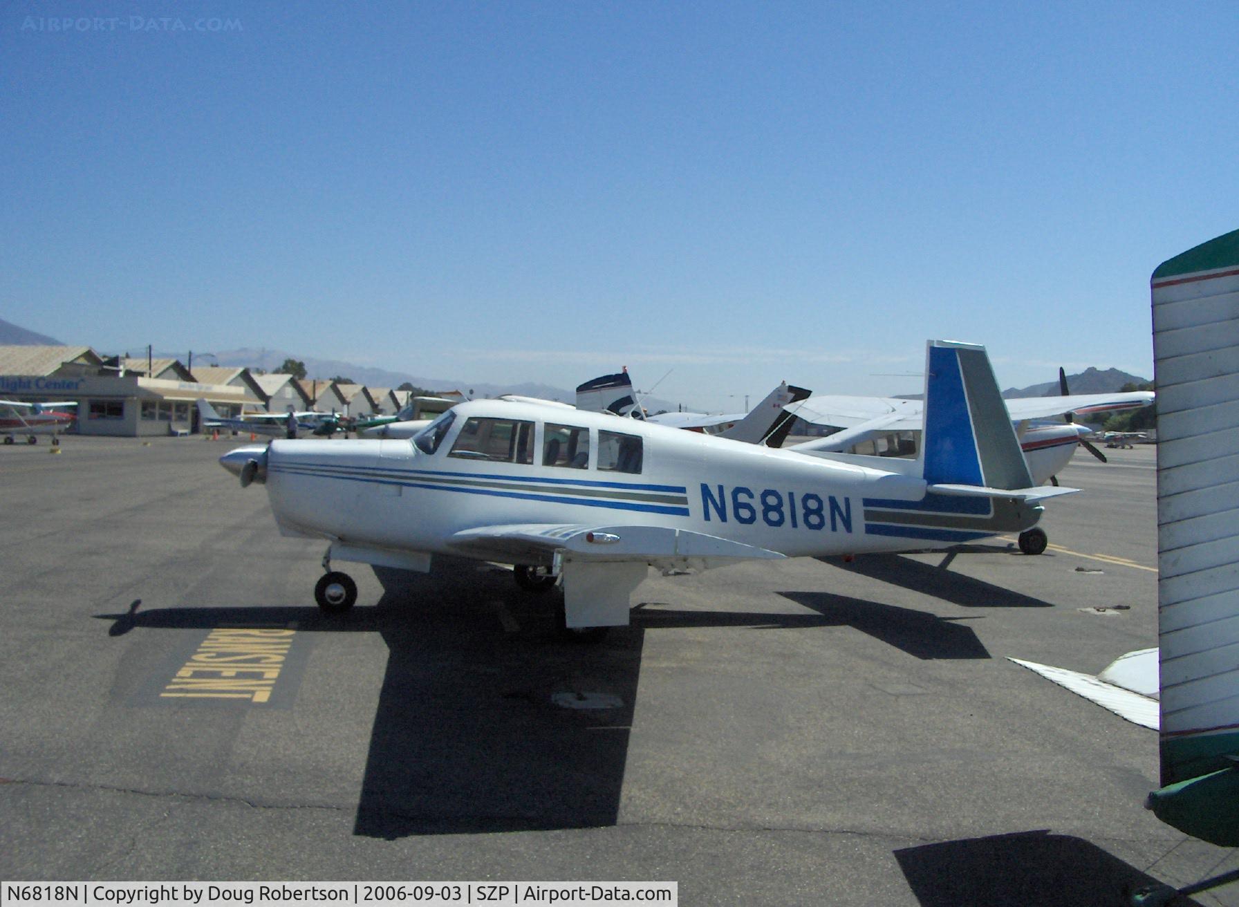 N6818N, Mooney M-20G Statesman C/N 680106, 1968 Mooney M20G STATESMAN, Lycoming O&VO-360 180 Hp