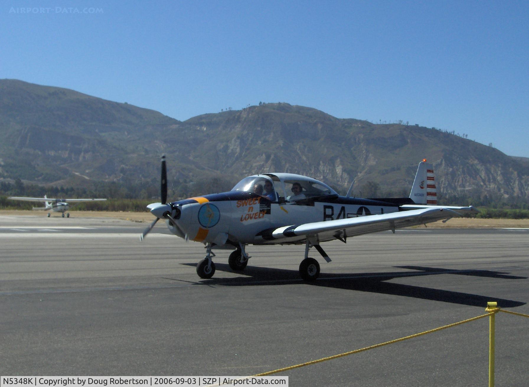 N5348K, 1952 Ryan Navion B C/N NAV-4-2248B, 1952 Ryan NAVION B, Lycoming GO-480 upgrade, taxi