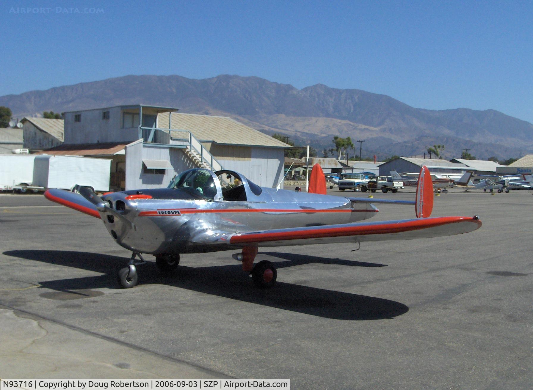N93716, 1946 Erco 415C Ercoupe C/N 1039, 1946 ERCO ERCOUPE 415-C, Continental A&C75 75 Hp, refueling