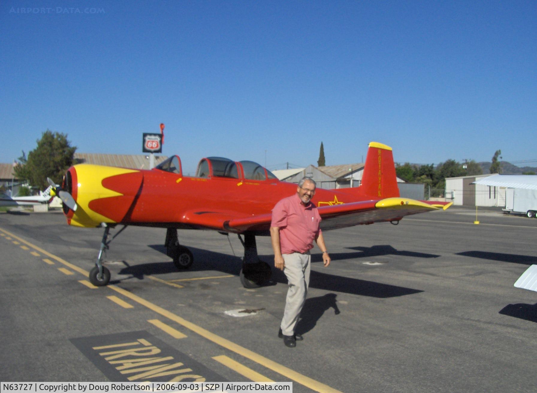 N63727, 1977 Nanchang CJ-6A C/N 1832035, 1977 Nanchang China CJ-6A as NX63727 'NOTAYAK', Huosai 6A 9 cylinder radial 285 Hp, proud & happy owner/pilot