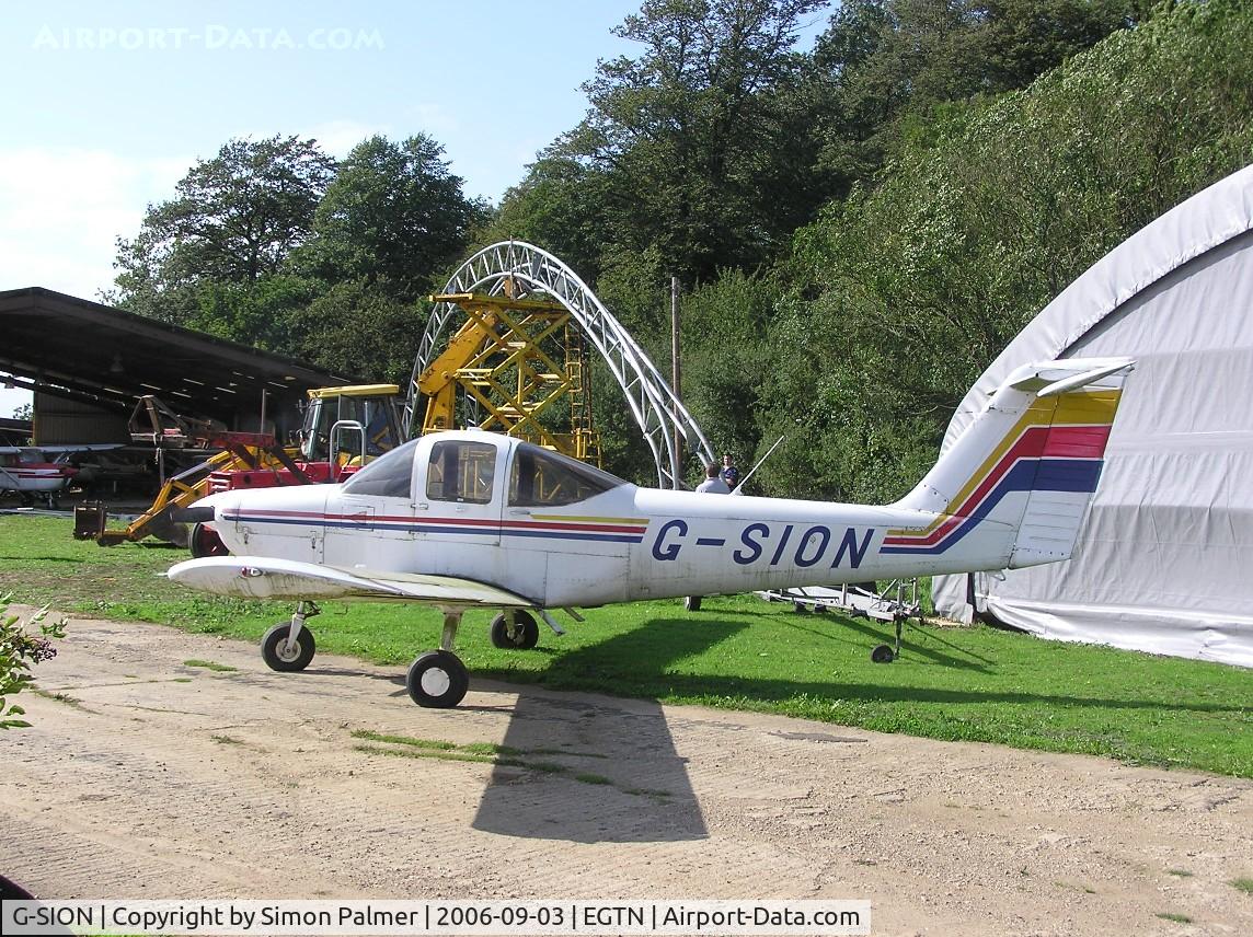 G-SION, 1981 Piper PA-38-112 Tomahawk Tomahawk C/N 38-81A0146, PA-38 Tomahawk at Enstone