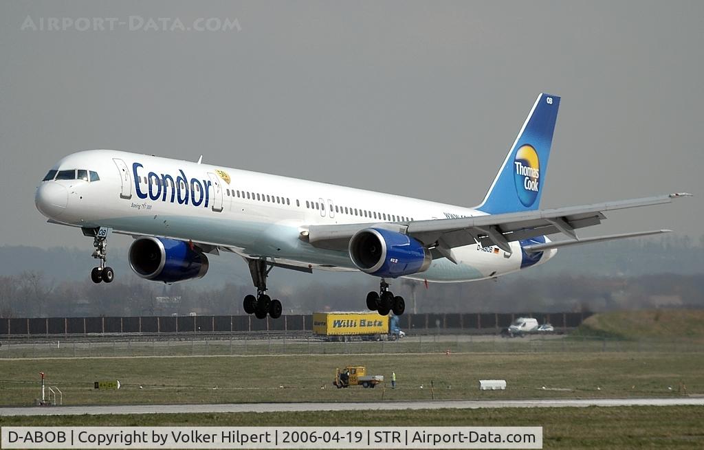 D-ABOB, 1998 Boeing 757-330 C/N 29017, on final at str