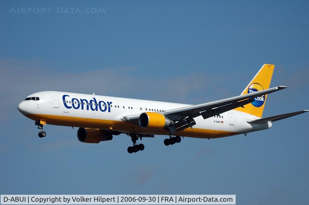 D-ABUI, 1994 Boeing 767-330/ER C/N 26988, a rare yellow condor 767
