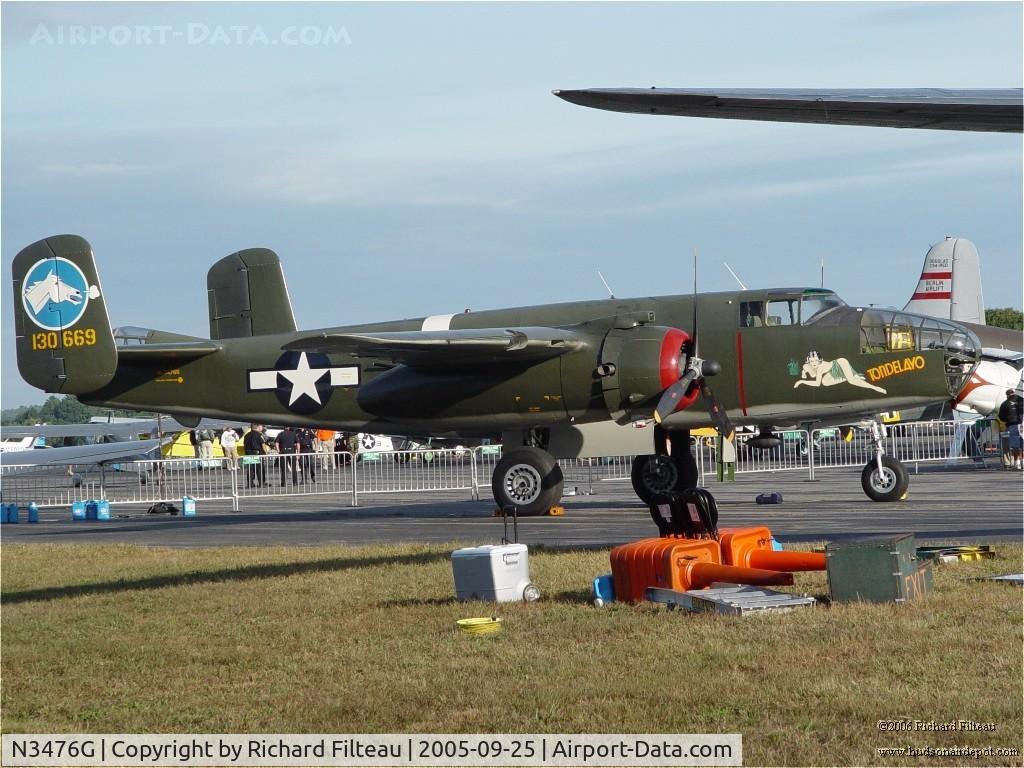 N3476G, 1944 North American B-25J Mitchell C/N 108-33257, North American B-25