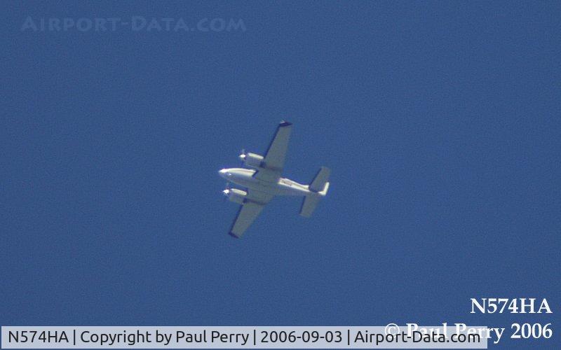 N574HA, 2001 Raytheon Aircraft Company 58 C/N TH-1975, Heading down the east coast, caught just south of Ahoskie, NC