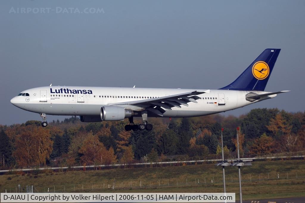 D-AIAU, 1992 Airbus A300B4-603 C/N 623, on final at ham