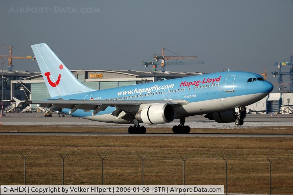 D-AHLX, 1988 Airbus A310-204 C/N 487, touch down at str