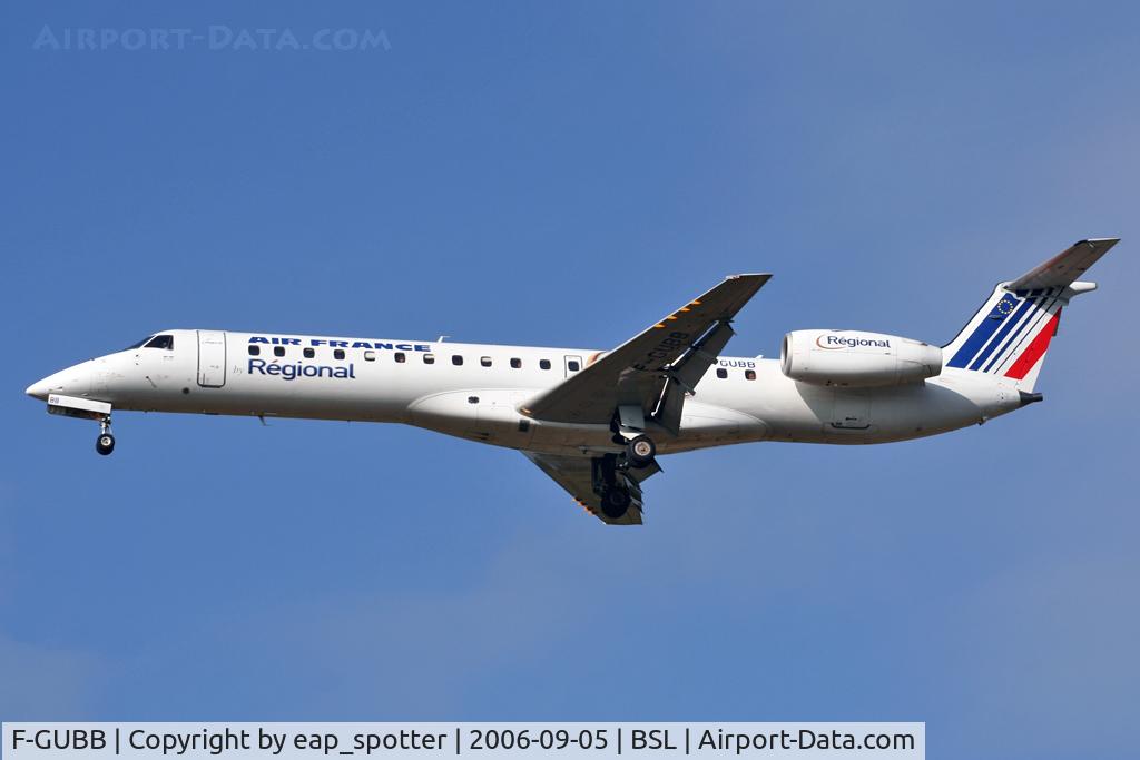 F-GUBB, 2001 Embraer EMB-145MP (ERJ-145MP) C/N 145419, inbound from BOD / France