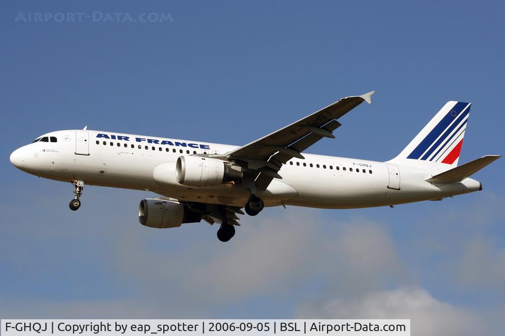 F-GHQJ, 1991 Airbus A320-211 C/N 0214, inbound from Paris-Orly