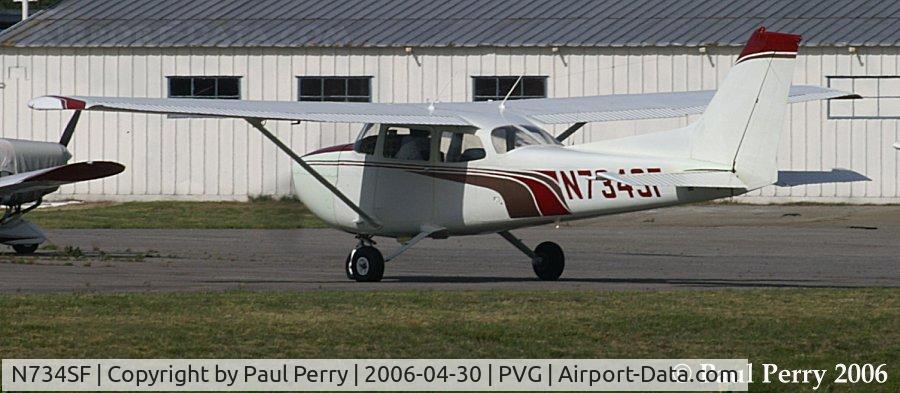 N734SF, 1977 Cessna 172N C/N 17269072, Getting ready to make it onto the active runway