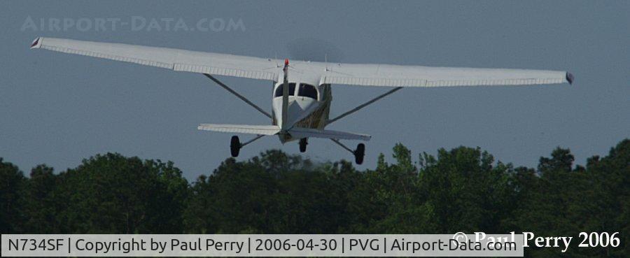 N734SF, 1977 Cessna 172N C/N 17269072, And she's off...