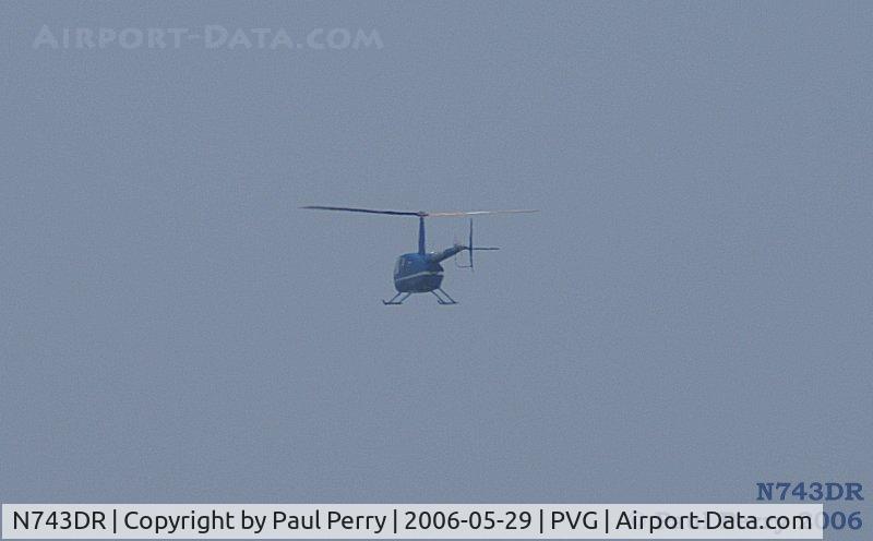 N743DR, 2005 Robinson R44 II C/N 10810, Another parting shot, as she heads out