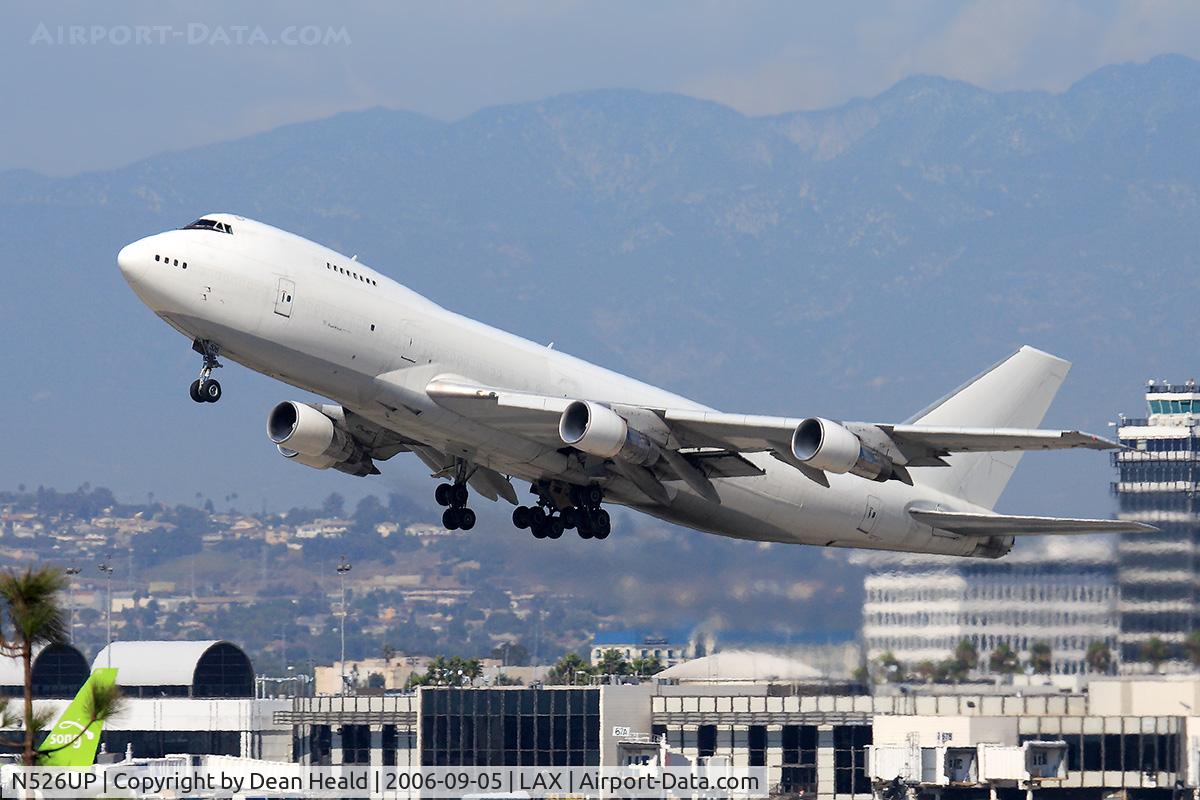 N526UP, 1980 Boeing 747-212B C/N 21937, Trade Winds Cargo N526UP (FLT TDX281) climbing out from RWY 25R enroute to Incheon Int'l (RKSI) - Seoul, Korea.