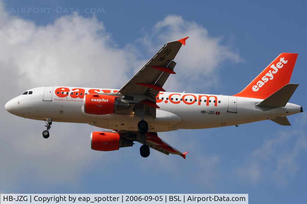 HB-JZG, 2004 Airbus A319-111 C/N 2196, inbound from PMI