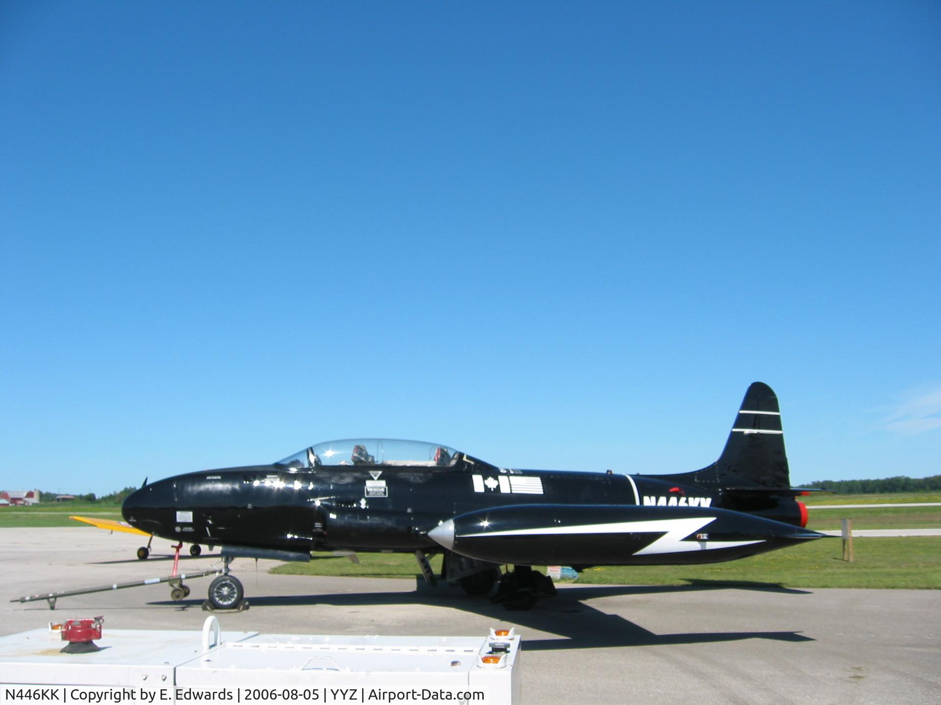 N446KK, Canadair CT-133 Silver Star 3 C/N T33-446, At Region of Waterloo International Airport