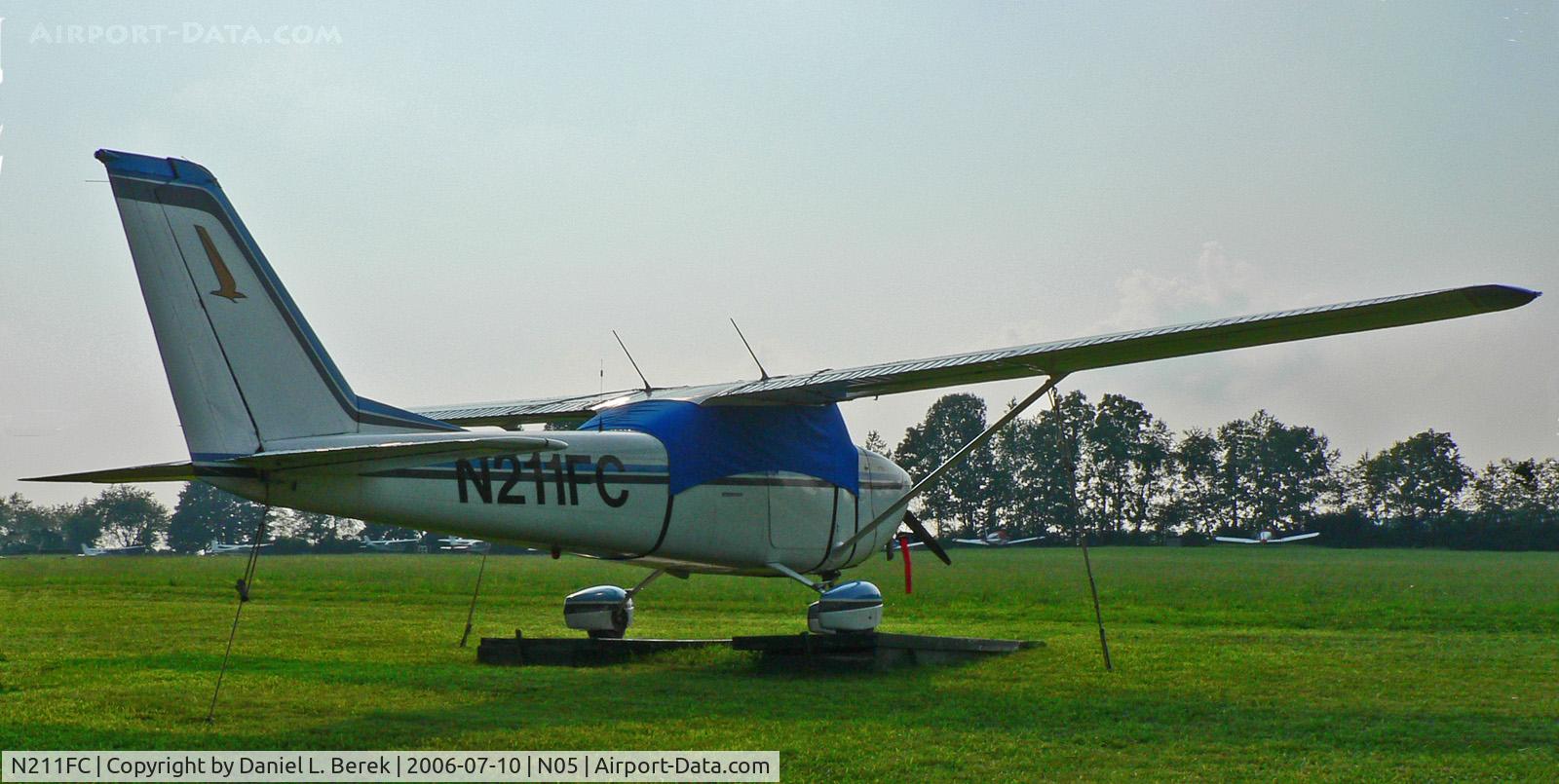 N211FC, 1965 Cessna 172F C/N 17253173, Fine 1965-vintage Cessna Skyhawk protected from the elements at Hackettstown Airport, NJ.