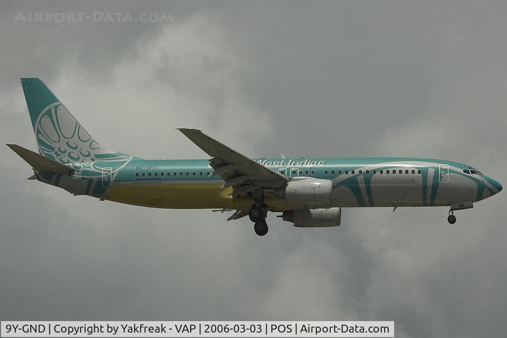9Y-GND, 2002 Boeing 737-86N C/N 33419, BWIA Boeing 737-800